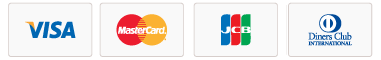 VISA, MASTER, JCB, AMEX, Diners